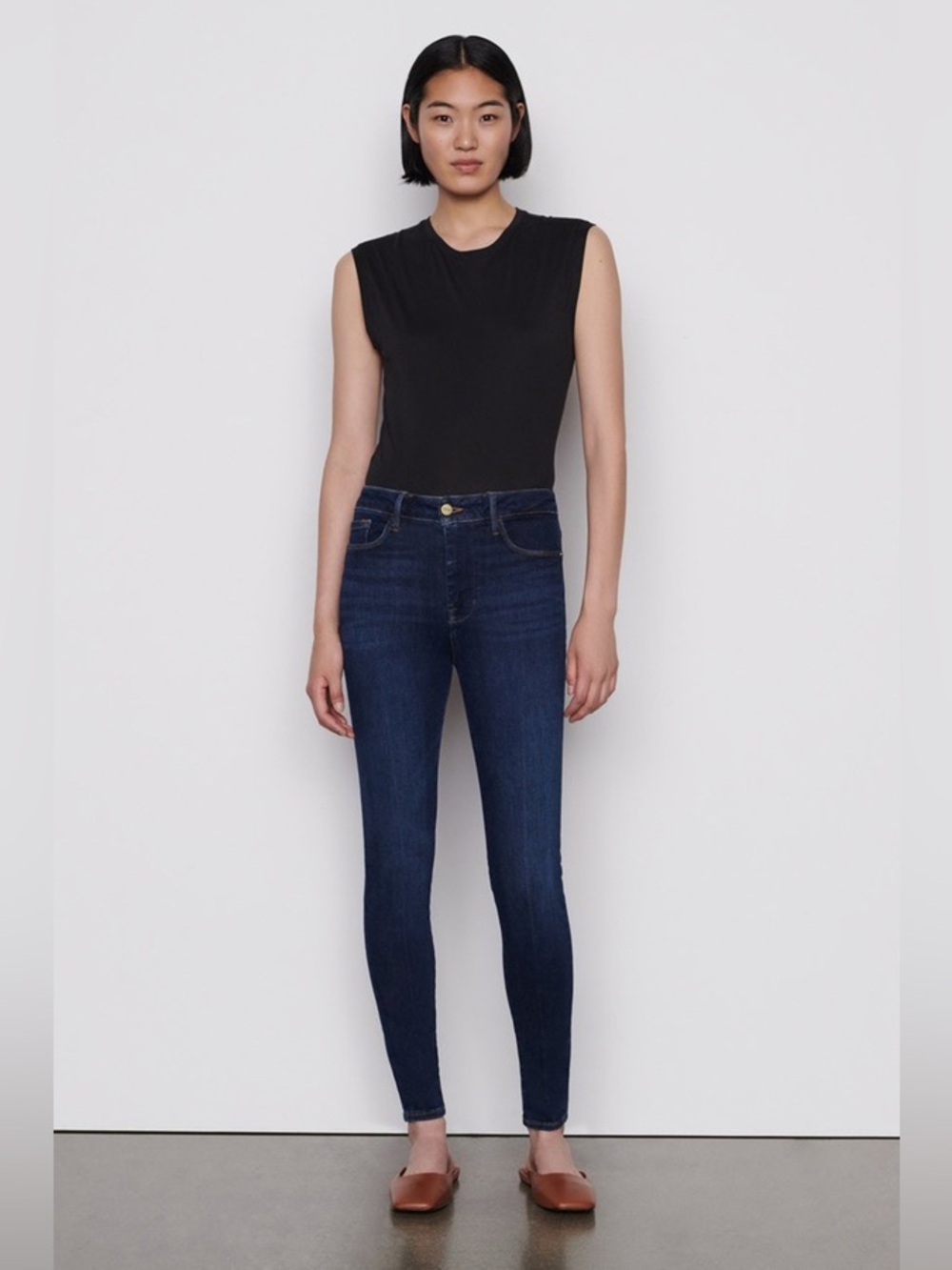 FRAME Le One High Rise Skinny Jean Kodiak (1) Fits 23-28